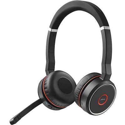Auriculares de oficina  - Evolve 75 JABRA, Circumaurales, Bluetooth, Negro