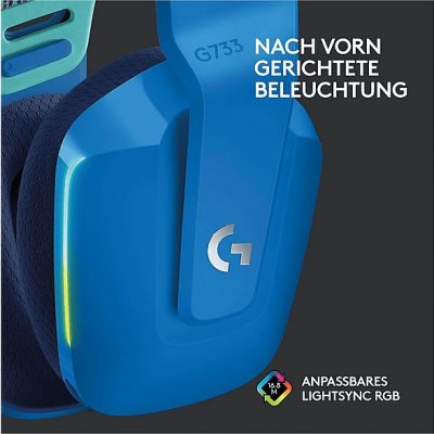 Auriculares Gaming  - 981-000943 LOGITECH, Circumaurales, Bluetooth, Azul