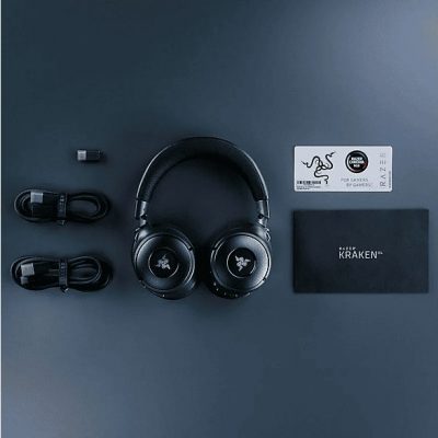 Auriculares gaming - Razer Kraken V4, Circumaurales, Bluetooth, Negro