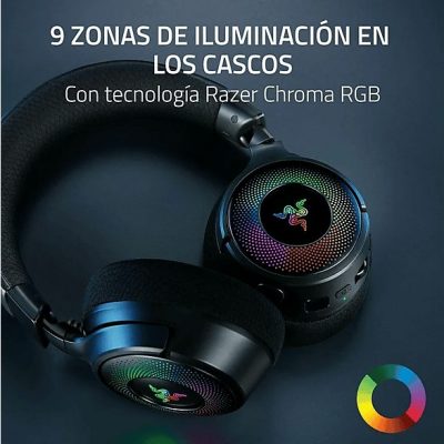Auriculares gaming - Razer Kraken V4, Circumaurales, Bluetooth, Negro