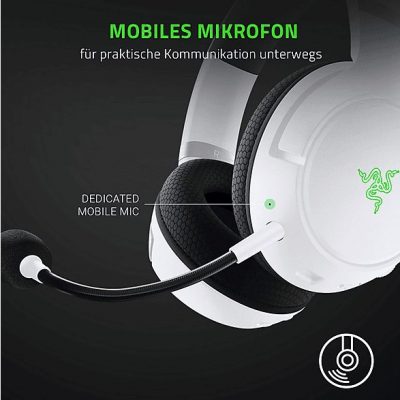 Auriculares Gaming  - RZ04-03470300-R3M1 RAZER, Circumaurales, Bluetooth, Blanco