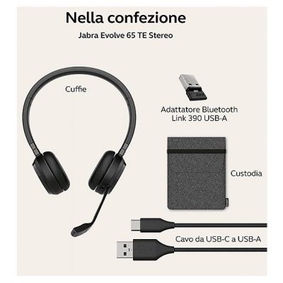 Auriculares inalámbricos  - 6699-833-309 JABRA, Circumaurales, Bluetooth, Black