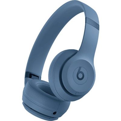 Auriculares inalámbricos - Beats Solo 4, Supraaurales, Bluetooth, 50h Autonomía, iOS y Android, Azul pizarra