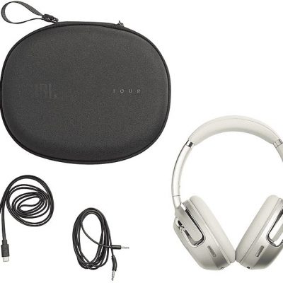 Auriculares inalámbricos - JBL Tour One M2, Bluetooth, Cancelación Activa de ruido, 50h autonomía, Oro