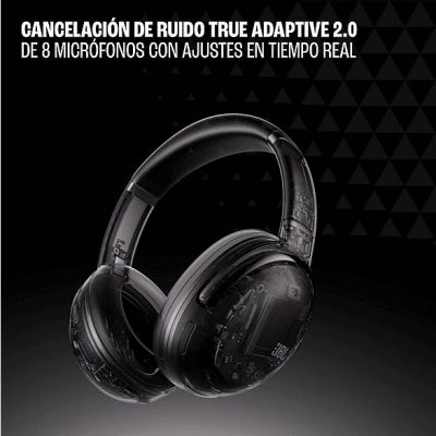 Auriculares inalámbricos - JBL Tour One M3, Circumaurales, Bluetooth, 70h Autonomía, 8 Micrófonos, Negro