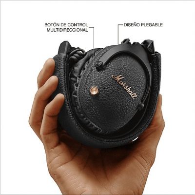 Auriculares inalámbricos - Marshall Monitor III A.N.C., Circumaurales, Bluetooth 5.3, Cancelación de ruido, 100h Autonomía, Plegables, Negro