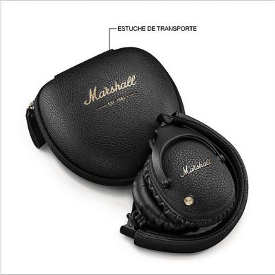Auriculares inalámbricos - Marshall Monitor III A.N.C., Circumaurales, Bluetooth 5.3, Cancelación de ruido, 100h Autonomía, Plegables, Negro