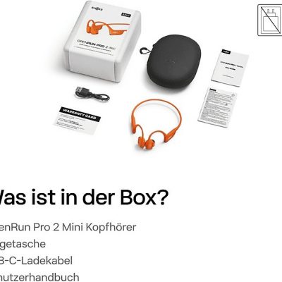 Auriculares Inalámbricos  - OpenRun Pro 2 Mini SHOKZ, Control remoto, Bluetooth, Naranja