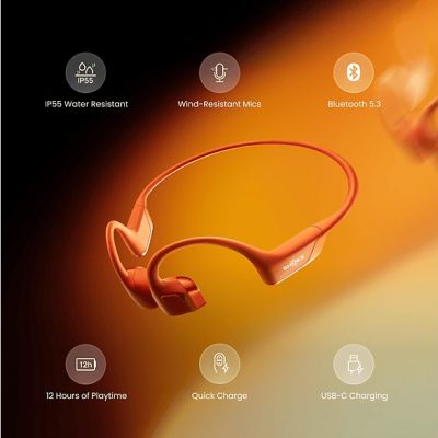 Auriculares Inalámbricos  - OpenRun Pro 2 Mini SHOKZ, Control remoto, Bluetooth, Naranja
