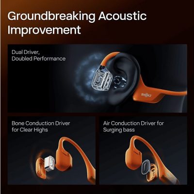 Auriculares Inalámbricos  - OpenRun Pro 2 Mini SHOKZ, Control remoto, Bluetooth, Naranja