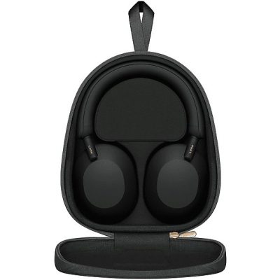Auriculares inalámbricos - Sony WH-1000XM5B, Estuche rígido, Cancelación ruido, 30h, Hi-Res, Carga Rápida, Llamada Nítida, Bluetooth, Diadema, Negro