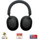Auriculares inalámbricos - Sony WH-1000XM5B, Estuche rígido, Cancelación ruido, 30h, Hi-Res, Carga Rápida, Llamada Nítida, Bluetooth, Diadema, Negro