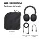 Auriculares inalámbricos - Sony WH-1000XM5SA, Estuche blando, Cancelación ruido , 30h, Hi-Res, Carga Rápida, Bluetooth, Diadema, iOS/Android, Negro