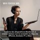 Auriculares inalámbricos - Sony WH-1000XM6, Cancelación ruido, 30h Autonomía, Hi-Res, Carga Rápida, Cómodo, Plegable, iOS/Android, Negro