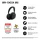 Auriculares inalámbricos - Sony WH-1000XM6, Cancelación ruido, 30h Autonomía, Hi-Res, Carga Rápida, Cómodo, Plegable, iOS/Android, Negro