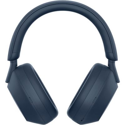 Auriculares inalámbricos - Sony WH1000XM5L, Cancelación ruido (Noise Cancelling), 30h, Hi-Res, Carga Rápida, Con Asistente, Bluetooth, Diadema, Azul