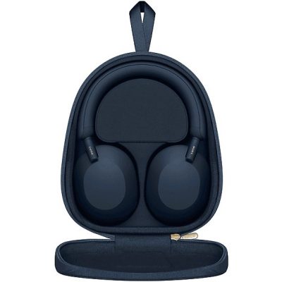 Auriculares inalámbricos - Sony WH1000XM5L, Cancelación ruido (Noise Cancelling), 30h, Hi-Res, Carga Rápida, Con Asistente, Bluetooth, Diadema, Azul
