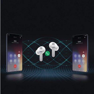 Auriculares True Wireless - Samsung Galaxy Buds4 Pro, Cancelación Activa de Ruido (ANC), Bluetooth 6.1, Autonomía hasta 6 horas con ANC, Blanco