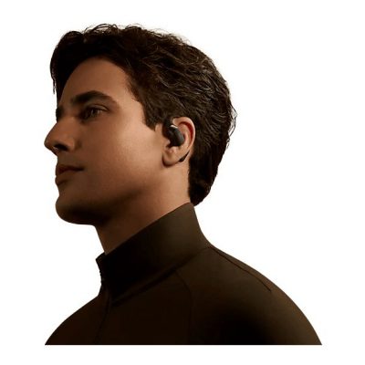 Auriculares True Wireless - Shokz OpenFit 2+, 48h Autonomía, Open-Ear, Resistencia agua IP55, Micrófono con cancelación de ruido, Dolby Audio, Negro
