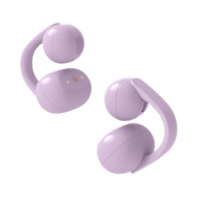 Auriculares True Wireless - Sony LinkBuds Clip, Estilo abierto, 3 modos de escucha, IPX4, Llamadas nítidas, 37 horas, IA, Táctil, iOS/Android, Lavanda
