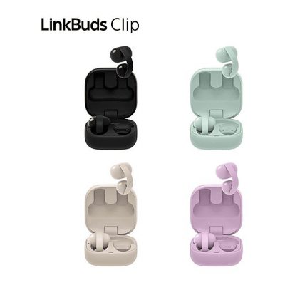 Auriculares True Wireless - Sony LinkBuds Clip, Estilo abierto, 3 modos de escucha, IPX4, Llamadas nítidas, 37 horas, IA, Táctil, iOS/Android, Lavanda