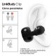 Auriculares True Wireless - Sony LinkBuds Clip, Estilo abierto, 3 modos de escucha, IPX4, Llamadas nítidas, 37 horas, IA, Táctil, iOS/Android, Negro
