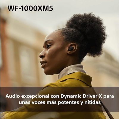 Auriculares True Wireless - Sony WF1000XM5B, Cancelación de ruido (Noise Cancelling), Hi-Res, Google assistant, Alexa, Siri, 24 horas, IPX4, Negro