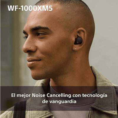 Auriculares True Wireless - Sony WF1000XM5P, Cancelación de ruido (Noise Cancelling), Hi-Res, Google assistant, Alexa, Siri, 24 horas, IPX4, Rosa