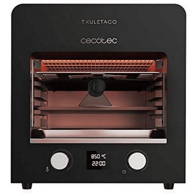 Barbacoa eléctrica - CECOTEC Txuletaco 8000 Inferno, 2200 W, Black