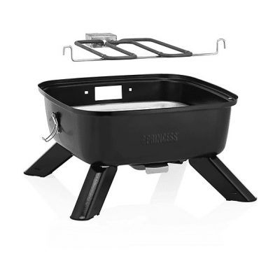 Barbacoa eléctrica - PRINCESS 8713016097514, 2000 W, Negro