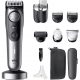 Barbero - Braun Series 9 BT9560, 12 Accesorios para barba, 52 ajustes de longitud, Bloqueo de precisión, Lámina ProBlade, PowerBoost, Wet&Dry, Cromo
