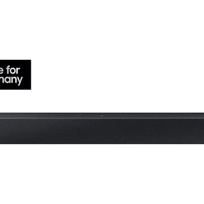 Barra de sonido con subwoofer - SAMSUNG HW-C410G/ZG, Bluetooth, Subwoofer No, 40 W, Negro, Titanio