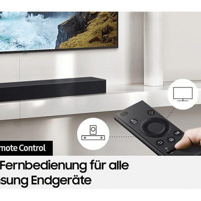 Barra de sonido con subwoofer - SAMSUNG HW-C410G/ZG, Bluetooth, Subwoofer No, 40 W, Negro, Titanio