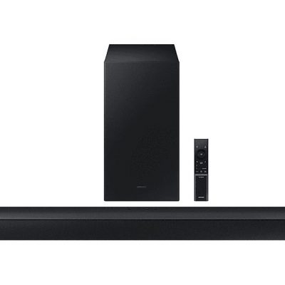 Barra de sonido con subwoofer - SAMSUNG HW-C440G/ZG, Bluetooth, Subwoofer Inalámbrico, 270 W, Negro