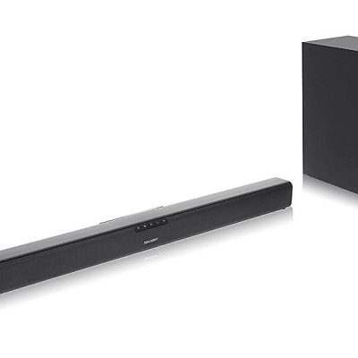 Barra de sonido con subwoofer - SHARP HT-SBW110, Bluetooth, Subwoofer Con cable, 180 W, Negro