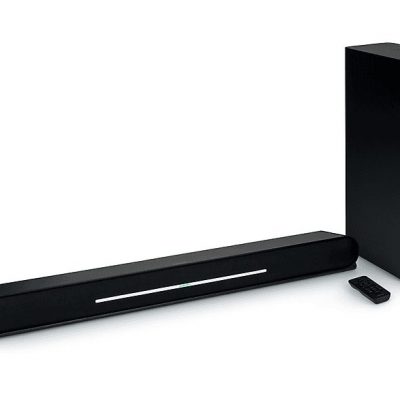 Barra de sonido con subwoofer - THOMSON SB600BTS, Bluetooth, Subwoofer Con cable, 80 W, Negro