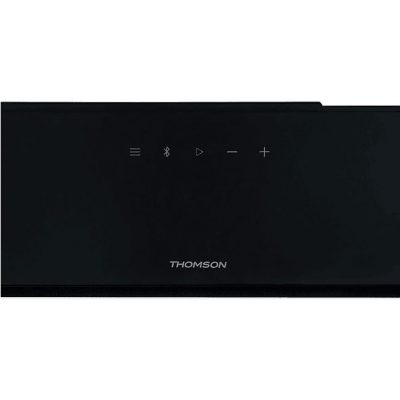 Barra de sonido con subwoofer - THOMSON SB600BTS, Bluetooth, Subwoofer Con cable, 80 W, Negro
