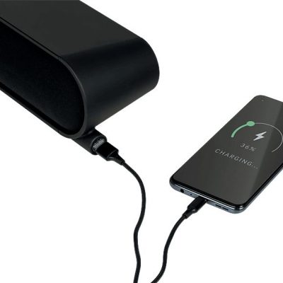 Barra de sonido con subwoofer - THOMSON SB600BTS, Bluetooth, Subwoofer Con cable, 80 W, Negro