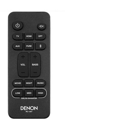 Barra de sonido - Denon DHT-S217, 2 Subwoofers, 4K UHD HDMI, Dolby Atmos, Bluetooth, Negro