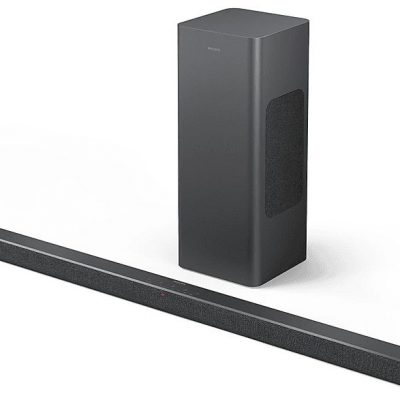 Barra de sonido - PHILIPS TAB6309/10, Bluetooth, Subwoofer Inalámbrico, 130 W, Gris oscuro