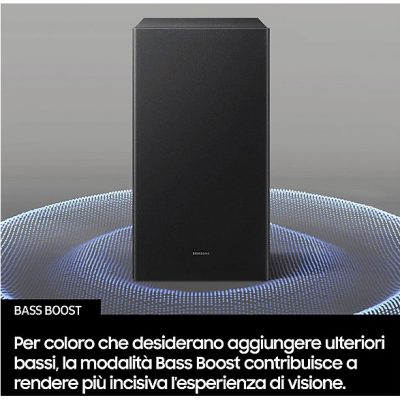 Barra de sonido - SAMSUNG HW-B450F/ZF, Bluetooth, Subwoofer Inalámbrico, 300 W, Negro