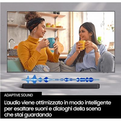 Barra de sonido - SAMSUNG HW-B450F/ZF, Bluetooth, Subwoofer Inalámbrico, 300 W, Negro