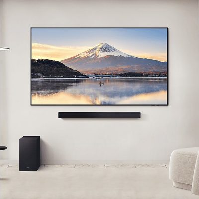 Barra de sonido - SAMSUNG HW-B450F/ZF, Bluetooth, Subwoofer Inalámbrico, 300 W, Negro