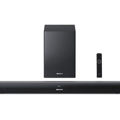 Barra de sonido - SHARP HT-SBW202, Bluetooth, Subwoofer Con cable, 100 W, Negro