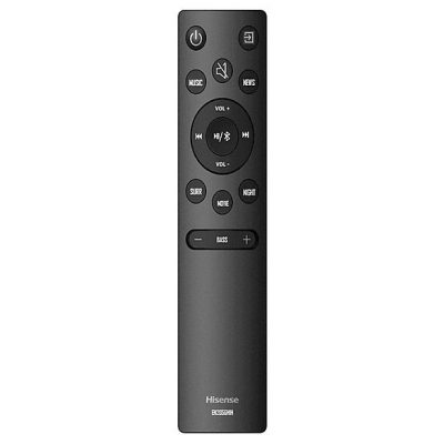 Barra de sonido sin subwoofer - HISENSE HS205G, Bluetooth, Subwoofer No, 120 W, Negro
