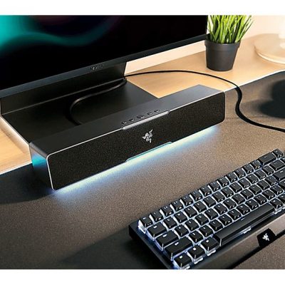 Barra de sonido sin subwoofer - RAZER Leviathan V2 X, Bluetooth, Subwoofer No, 3 W, Negro