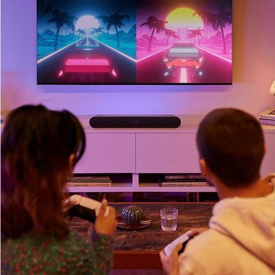 Barra de sonido - Sonos Ray, WiFi, AirPlay 2, Control táctil, Luces LED, Negro