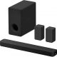 Barra de sonido - Sony HT-S2000, 3.1 Canales, Dolby Atmos, DTS:X, Bluetooth, Subwoofer integrado dual, 350 W, Sonido envolvente, HDMI, Negro