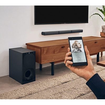 Barra de sonido - Sony HTS40R.CEL, Surround 5.1, Subwoofer, Altavoces traseros inalámbricos, HDMI, Bluetooth,  600 W, Negro