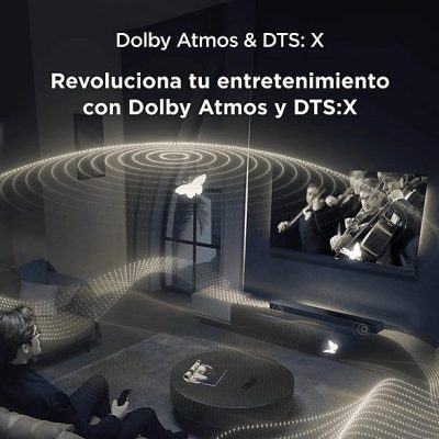Barra de sonido - TCL Q65H, Bluetooth, Inalámbrico, 580W, Canal 5.1, Negro titantio